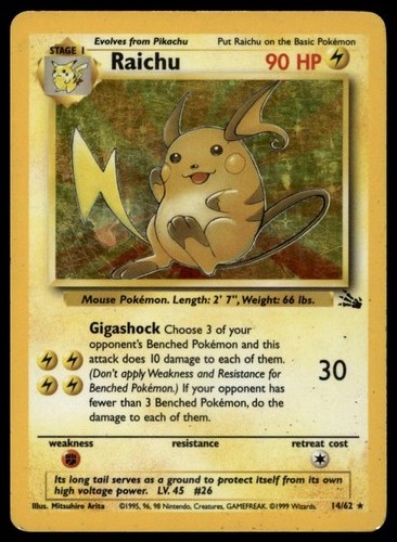 Raichu raro pokemon - raichu,